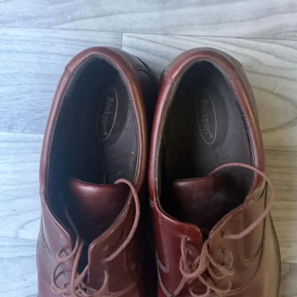 Rockport M4341 Brown Leather Oxford Dress Shoes
